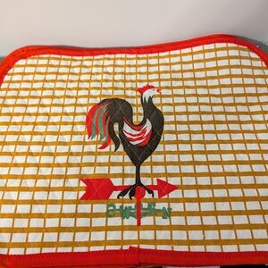 Vintage Rooster Design Kitchen Towel